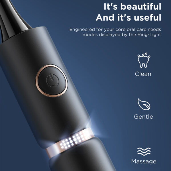 Advanced Sonic Electric Toothbrush with Smart Timer and Travel Case - Image 3