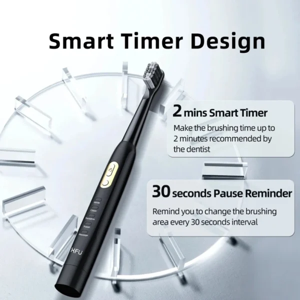 Couple Electric Toothbrush with Smart Timer and 5 Cleaning Modes - Image 2