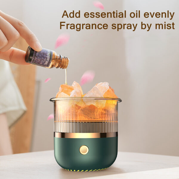 USB Aroma Diffuser Crystal Stone Ultrasonic Essential Oil Diffuser - Image 4