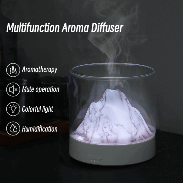 300ML Ultrasonic Aroma Diffuser with Night Light - Image 2