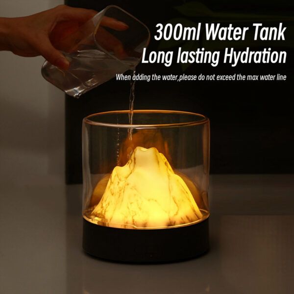 300ML Ultrasonic Aroma Diffuser with Night Light - Image 3