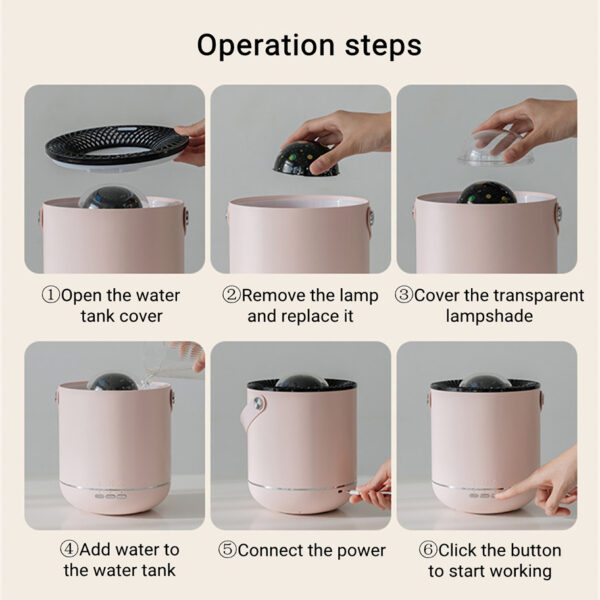 Star Projector Lamp Aromatherapy Humidifier - Image 3