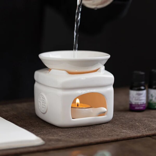 White Porcelain Essential Oil Furnace - Image 2
