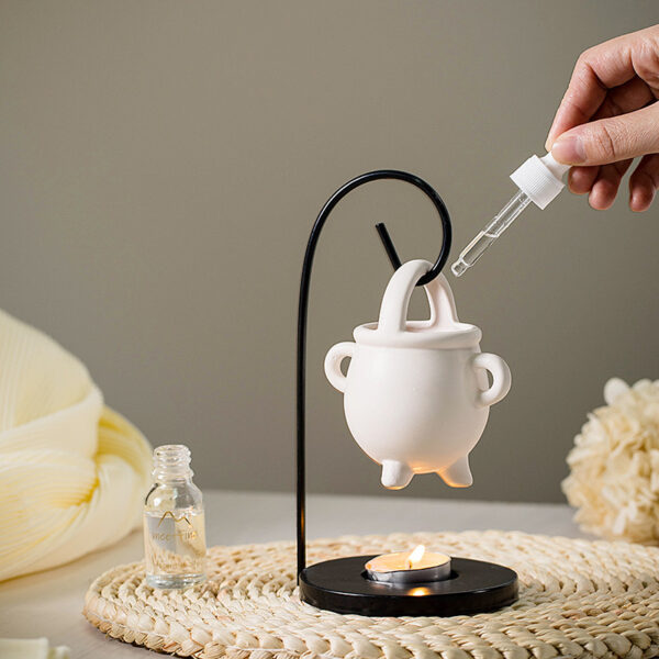 Creative Iron Frame Hook Essential Oil Furnace & Candle Heating Holder - Image 6