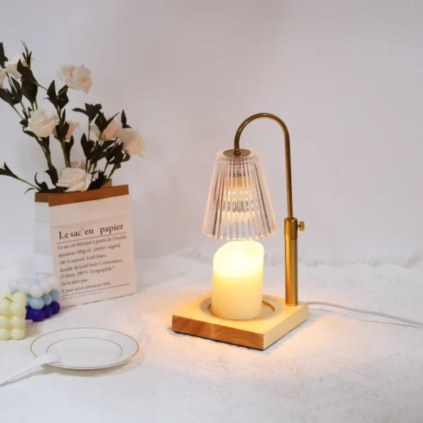 Retro Candle Warmer Lamp with LED Dimming Aromatherapy - Image 5