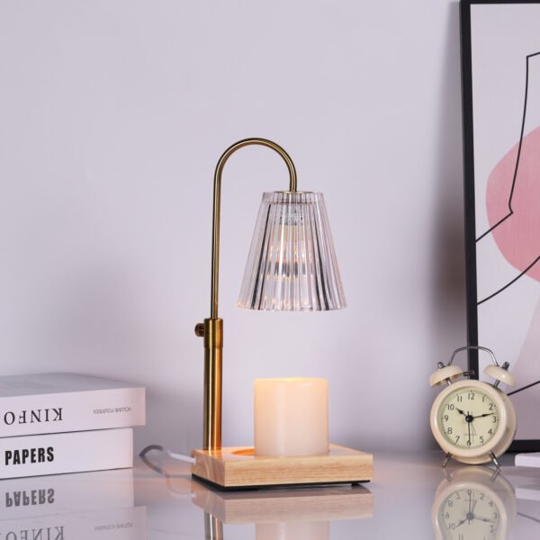 Retro Candle Warmer Lamp with LED Dimming Aromatherapy - Image 6