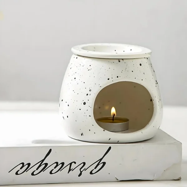 Creative Ceramic Spotted Glazed Aroma Burner - Image 2