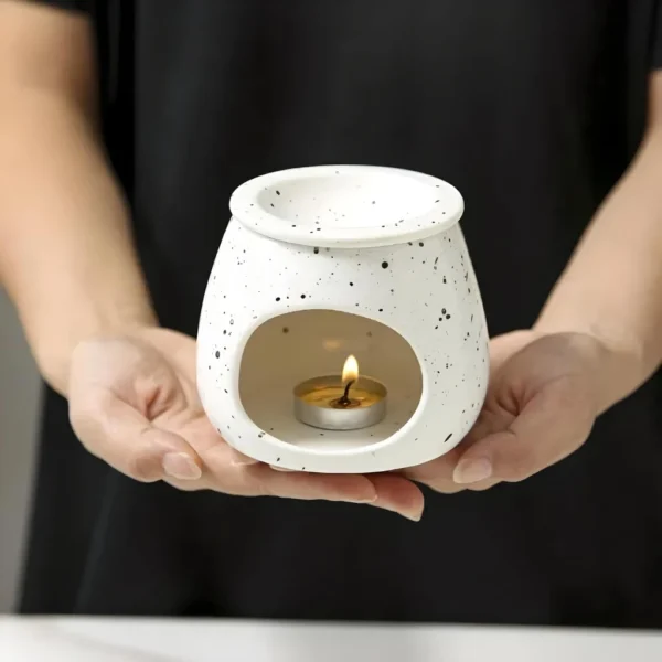 Creative Ceramic Spotted Glazed Aroma Burner - Image 3