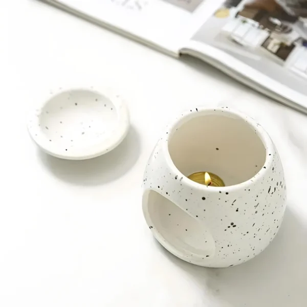 Creative Ceramic Spotted Glazed Aroma Burner - Image 6