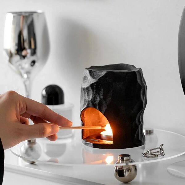 Nordic Style Porcelain Essential Oil Burner Candle Holder - Image 3