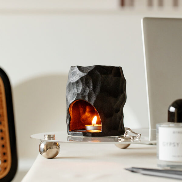 Nordic Style Porcelain Essential Oil Burner Candle Holder - Image 2
