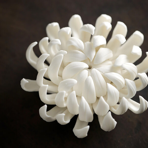 Chrysanthemum Ceramic Incense Burner - Image 5