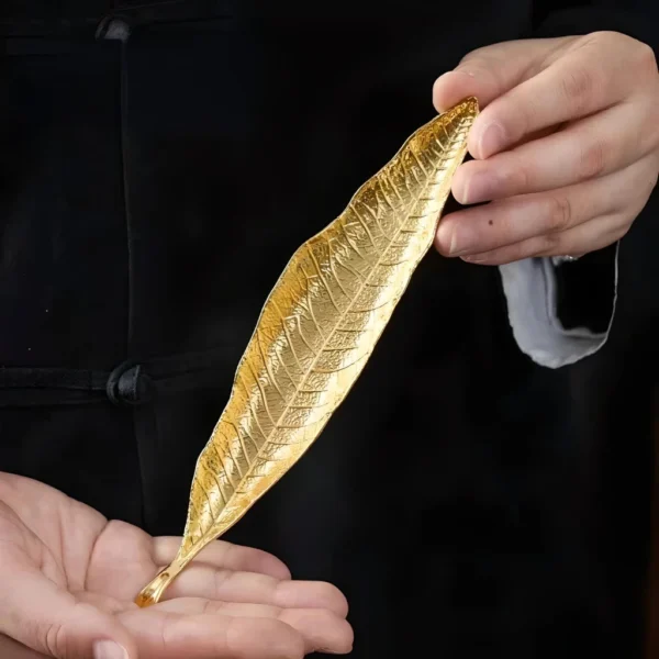Elegant Bodhi Leaf Incense Stick Holder - Image 5