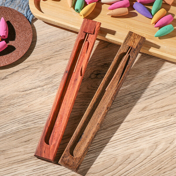 Elegant Wooden/Bamboo Incense Holder - Image 3
