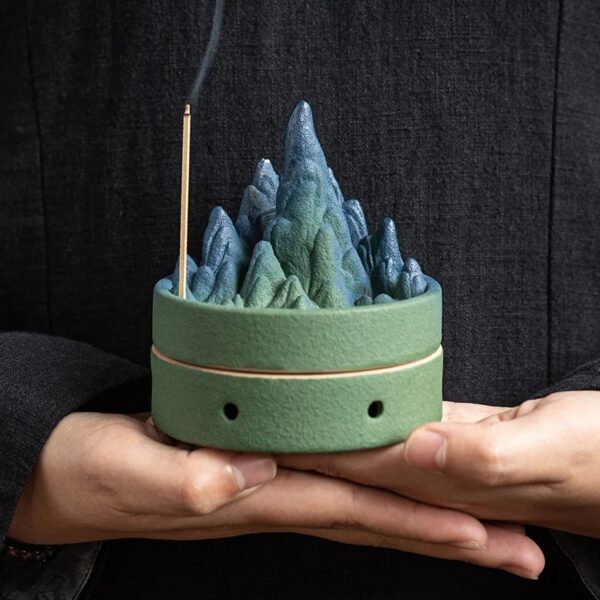 Ceramic Mountains and Rivers Aromatherapy Incense Burner - Image 6