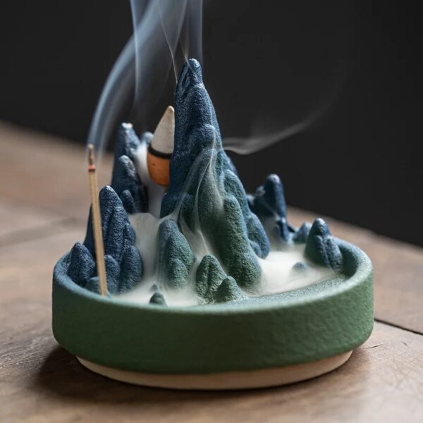 Ceramic Mountains and Rivers Aromatherapy Incense Burner - Image 5