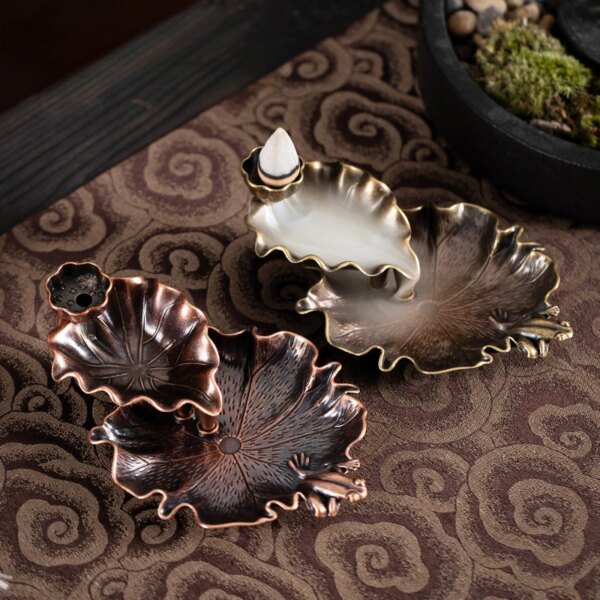 Leaf Tower Ceramic Backflow Incense Burner - Image 5