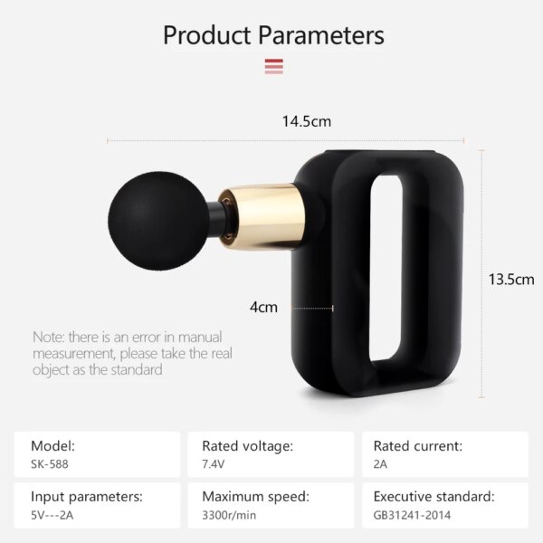 Portable Mini Massage Gun - Deep Muscle Handheld Massager - Image 8