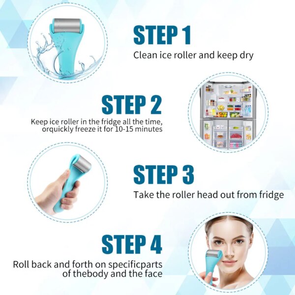 Stainless Steel Cooling Face Roller - Firm & Lift Your Skin - Image 3