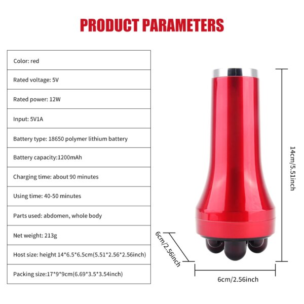 Handheld Abdominal Massager for Intestinal Peristalsis and Fat Burning - Image 10