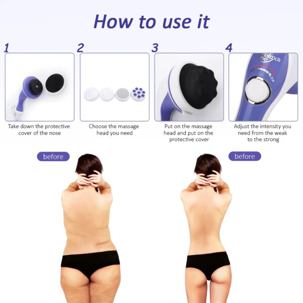 Portable Deep Tissue Body Massager for Muscle Relaxation and Slimming - Image 6