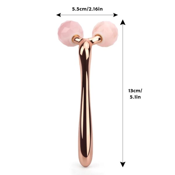 Rose Quartz 3D Roller V Facial Lifting Massager - Image 6