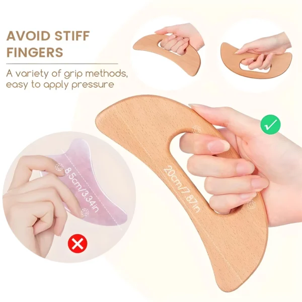 Wood Therapy Massage Gua Sha Tool - Image 4