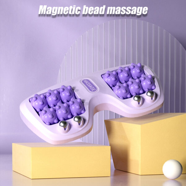 Dual Foot Massager Roller with ABS Plastic & Magnetic Beads - Image 7