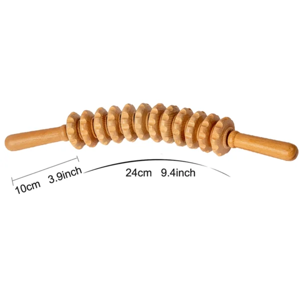 Wood Therapy Roller Massage Tool for Cellulite and Lymphatic Drainage - Image 10