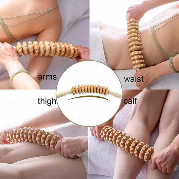 Wood Therapy Roller Massage Tool for Cellulite and Lymphatic Drainage - Image 5