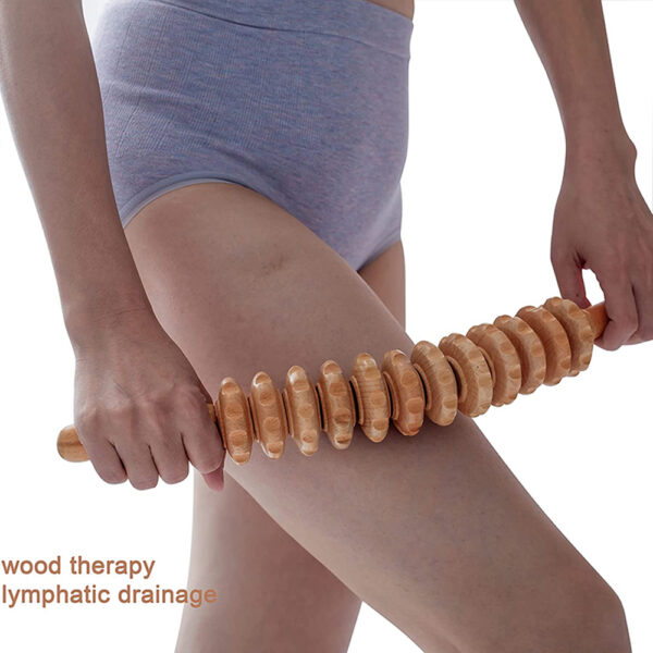 Wood Therapy Roller Massage Tool for Cellulite and Lymphatic Drainage - Image 6
