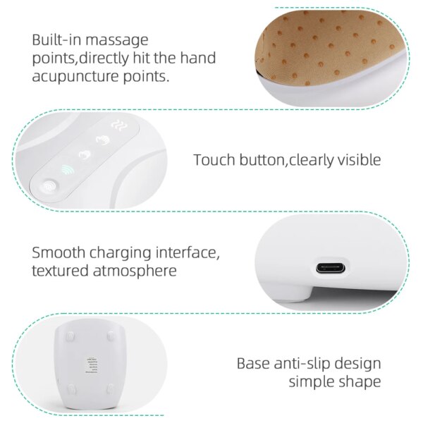 Wireless Hand Massager with Heat Compression and Air Kneading - Image 5