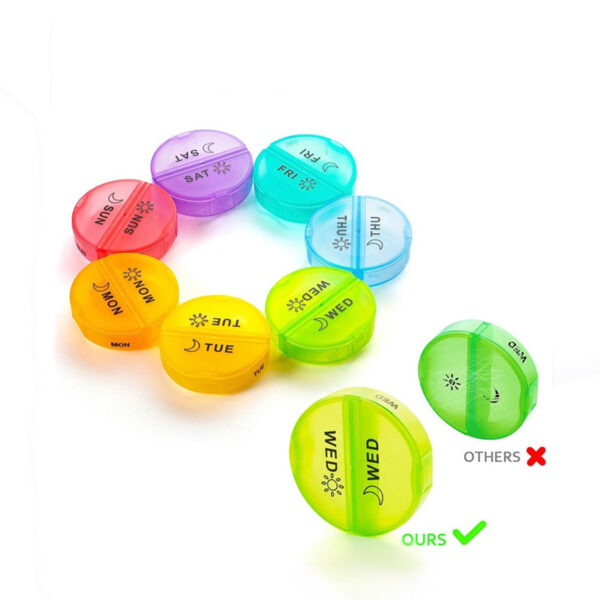 7 Days Pill Box Travel Weekly Medicine Organizer - Image 5