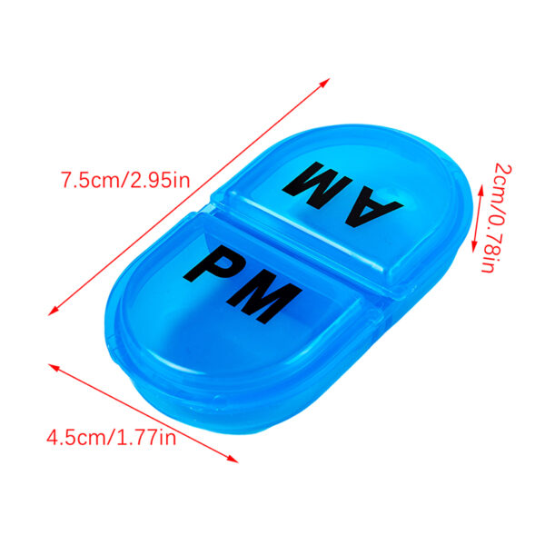 Compact Pill Organizer with Tablet Splitter - Image 6