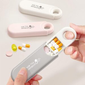 Portable 3 Compartment Pill Box