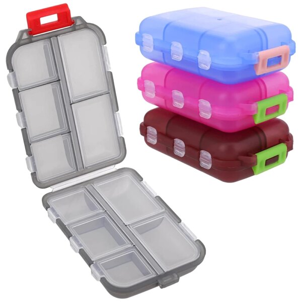 Travel Pill Organizer Pocket Portable Pill Case with 10 Compartments - Image 8