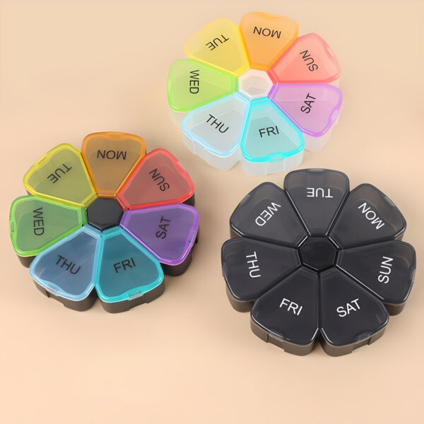 Compact 7-Grids Travel Pill Organizer - Image 6