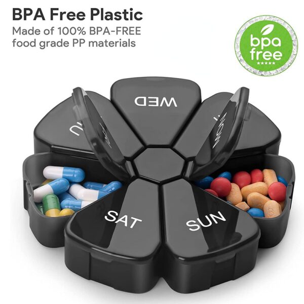Compact 7-Grids Travel Pill Organizer - Image 5
