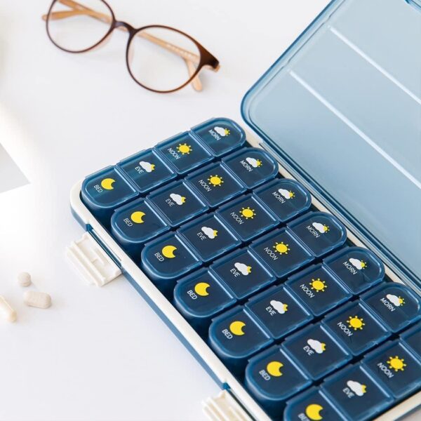 21/28 Grids Weekly Pill Box - Image 6