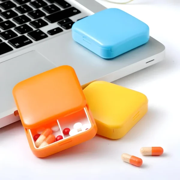 Compact 2-Grid Portable Mini Pill Box - Image 4