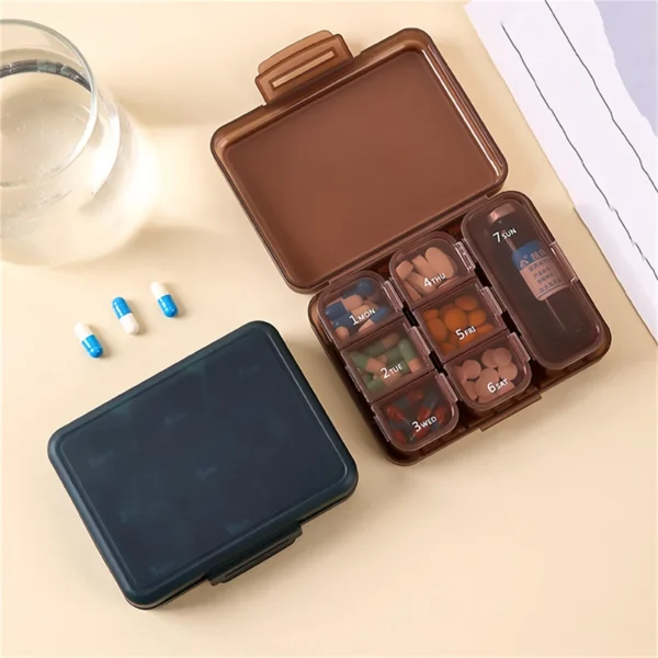 7-Compartment Moisture Proof Pill Organizer - Image 2