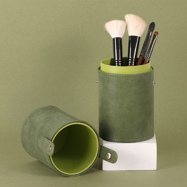 Professional Green Makeup Brush Holder Organizer - Image 4