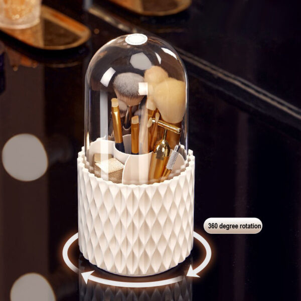 360° Rotating Makeup Brush Storage Box - Image 4