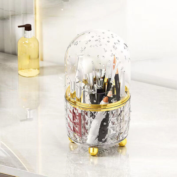 360° Rotating Dustproof Makeup Brush Holder and Organizer - Image 5