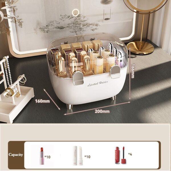 Lipstick Holder Organizer with Dustproof Lid - Image 6