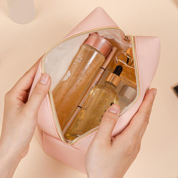 Waterproof PU Leather Cosmetic Bag - Image 2