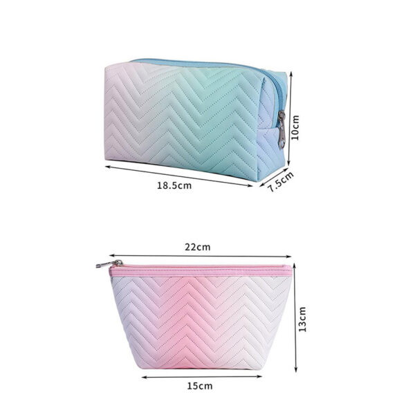 Gradient Color Makeup Bag for Women - Image 7