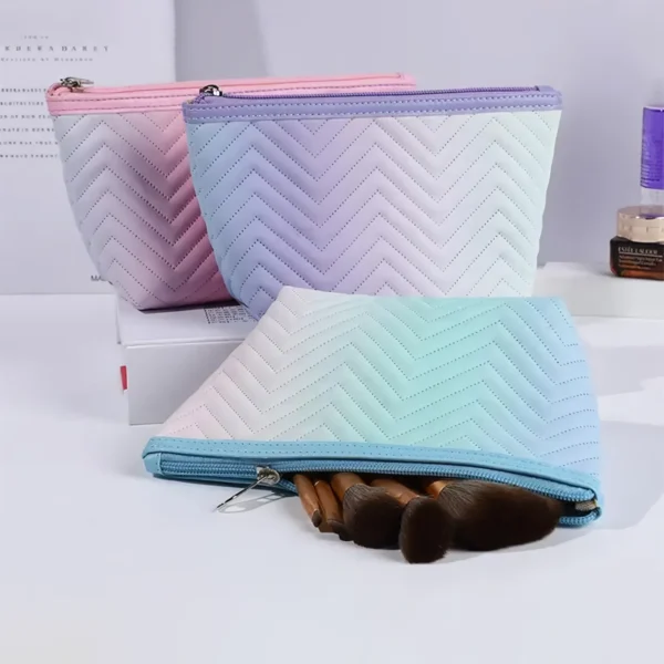 Gradient Color Makeup Bag for Women - Image 3