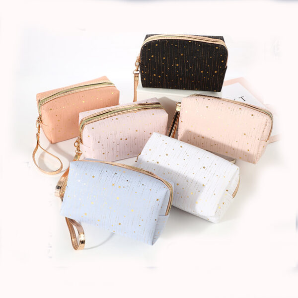 Stylish Bling Stars Cosmetic and Toiletry Bag for Women - Image 6