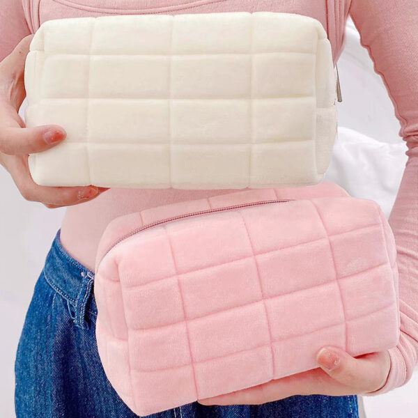 Soft Fur Cosmetic Storage Bag - Image 4